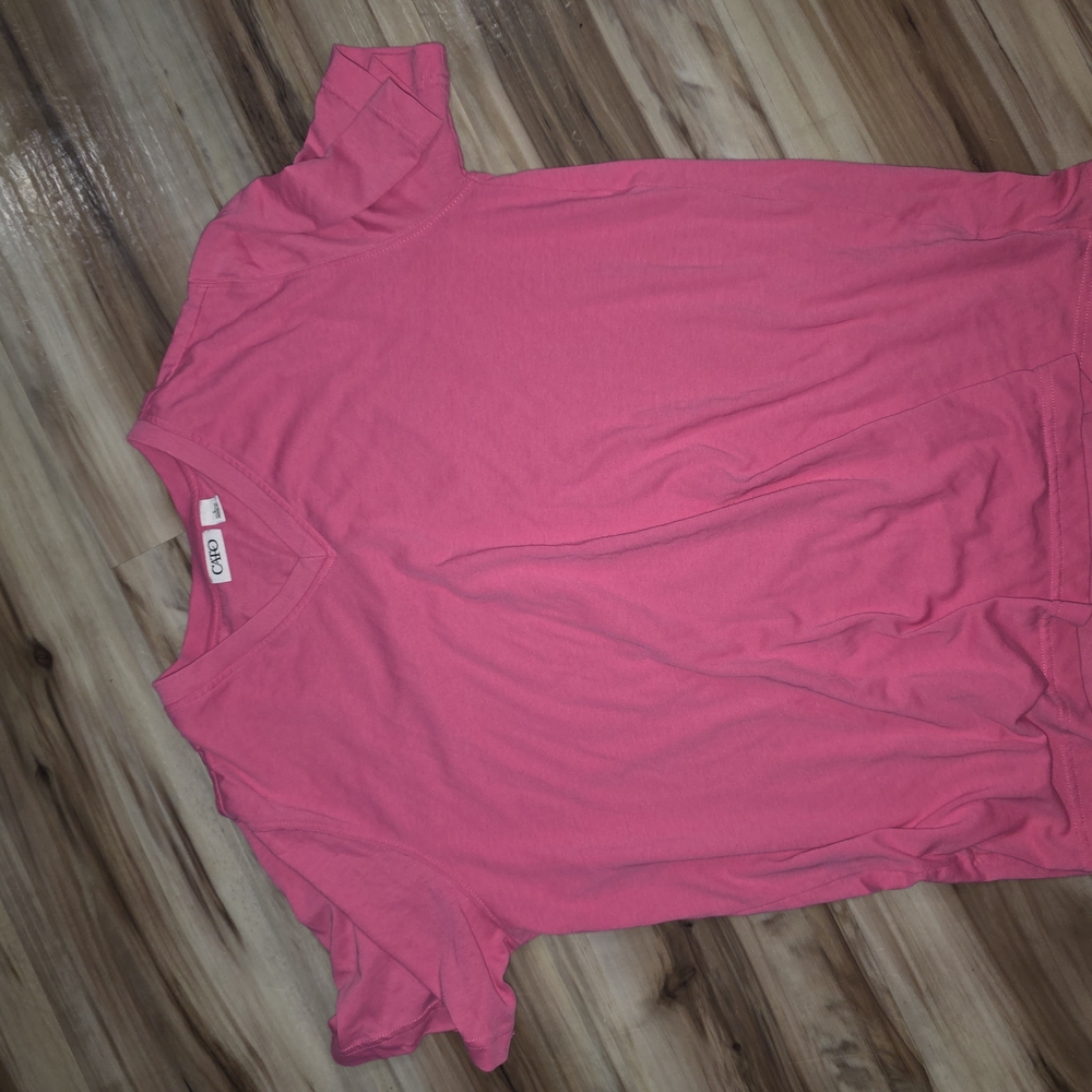 Cato Fuchsia V-Neck Blouse